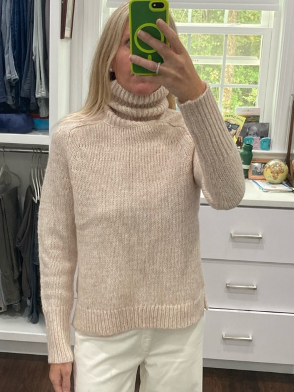 J. Crew Cream Cowl Neck Sweater